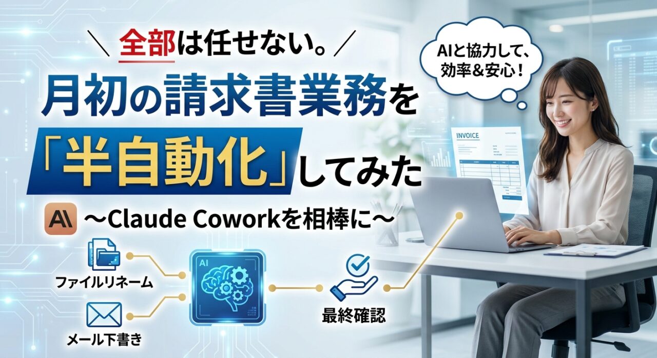 全部は任せない。月初の請求書業務を「半自動化」してみた 〜Claude Coworkを相棒に〜